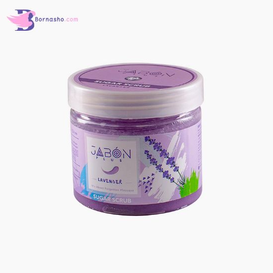 اسکراب-شکری-لایه-بردار-پوست-ژبن-پلاس-مدل-lavender-وزن-450-گرم