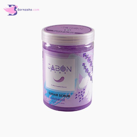 اسکراب-شکری-لایه-بردار-پوست-ژبن-پلاس-مدل-lavender-وزن-900-گرم