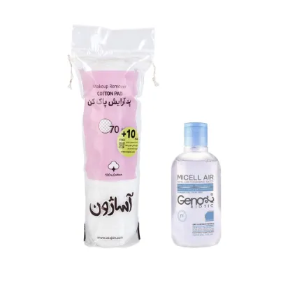 نمایش جزئیات برای محلول پاککننده آرایش ژنوبایوتیک (پوست خشک و حساس) + پد آرایش پاککن آساژون | پک پاکسازی و مراقبت پوست تصویر محلول پاککننده آرایش ژنوبایوتیک (پوست خشک و حساس) + پد آرایش پاککن آساژون | پک پاکسازی و مراقبت پوست